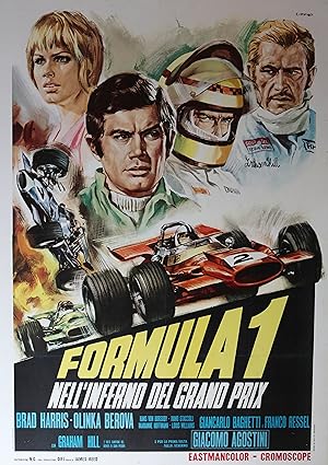 "DANS L'ENFER DE MONZA" FORMULA 1 NELL'INFERNO DE GRAND PRIX / Réalisé par James REED en 1970 ave...