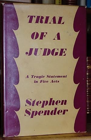 Seller image for Trial of A Judge, A Tragic Statement in Five Acts. for sale by James Howell Rare Books