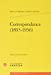 Image du vendeur pour Correspondance (1893-1936) [FRENCH LANGUAGE - Soft Cover ] mis en vente par booksXpress