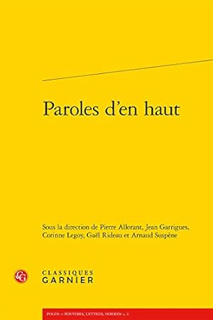 Seller image for Paroles D'En Haut (Polen - Pouvoirs, Lettres, Normes) (French Edition) [FRENCH LANGUAGE - Soft Cover ] for sale by booksXpress