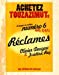 Bild des Verkufers fr Reclames (Touzazimute) (French Edition) [FRENCH LANGUAGE - Soft Cover ] zum Verkauf von booksXpress