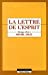 Seller image for "la lettre de l'esprit ; melanges offerts a michel sales" [FRENCH LANGUAGE - Soft Cover ] for sale by booksXpress