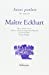 Seller image for Ainsi parlait maitre eckhart [FRENCH LANGUAGE - Soft Cover ] for sale by booksXpress