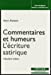 Bild des Verkufers fr commentaires et humeurs ; l'ecriture satirique" [FRENCH LANGUAGE - Soft Cover ] zum Verkauf von booksXpress