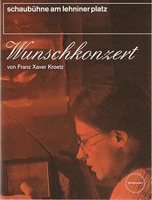 Bild des Verkufers fr Programmheft Franz Xaver Kroetz WUNSCHKONZERT Premiere 7. Feburar 2003 zum Verkauf von Programmhefte24 Schauspiel und Musiktheater der letzten 150 Jahre