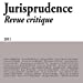 Image du vendeur pour jurisprudence ; revue critique" [FRENCH LANGUAGE - Soft Cover ] mis en vente par booksXpress