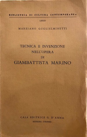 Bild des Verkufers fr Tecnica e invenzione nell opera di Giambattista Marino zum Verkauf von Libreria Ex Libris ALAI-ILAB/LILA member