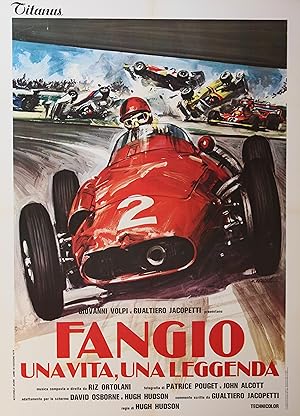 "FANGIO" FANGIO UNA VITA,UNA LEGGENDA / Réalisé par Hugh HUDSON en 1979 avec FANGIO / Affiche ori...