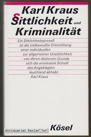 Sittlichkeit und Kriminalität.