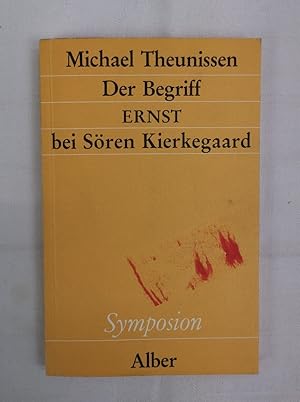 Bild des Verkufers fr Der Begriff Ernst bei Sen Kierkegaard. Symposion 1 zum Verkauf von Antiquariat Bler