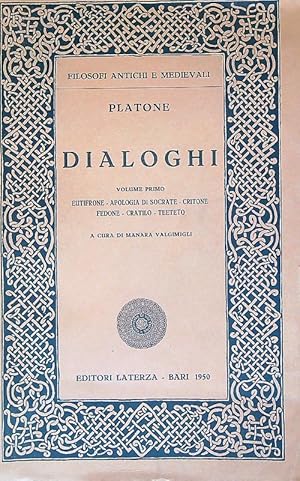 Bild des Verkufers fr Dialoghi. Volume primo zum Verkauf von Librodifaccia