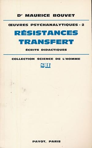 Seller image for Oeuvres psychanalytique. 2. Rsistances transfert. Ecrits didactiques for sale by LIBRAIRIE GIL-ARTGIL SARL