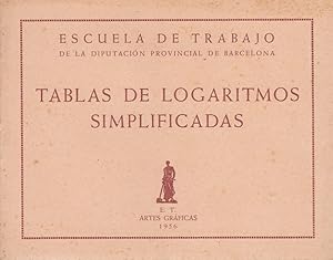 Imagen del vendedor de TABLAS DE LOGARITMOS SIMPLIFICADAS a la venta por Libreria Rosela