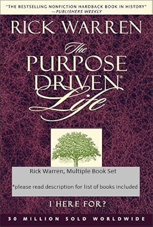 Seller image for SET OF 2 RICK WARREN BOOKS; The Purpose Driven Life & The Purpose Driven Life Journal! (What On earth Am I Here For?, Book & Journal) for sale by Archives Books inc.