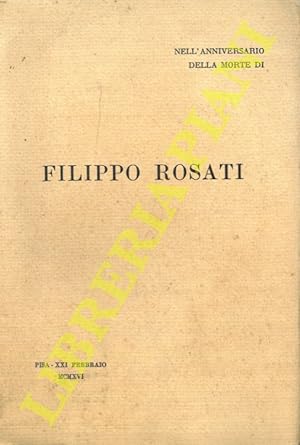 Nell'anniversario della morte di Filippo Rosati.