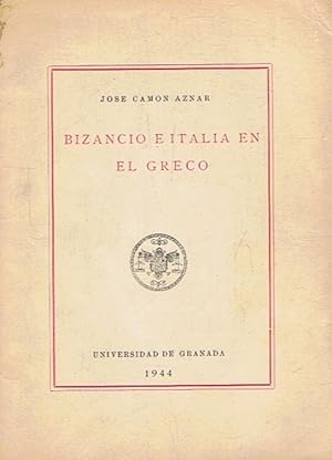 Imagen del vendedor de BIZANCIO E ITALIA EN EL GRECO. Conferencia a la venta por Librera Torren de Rueda