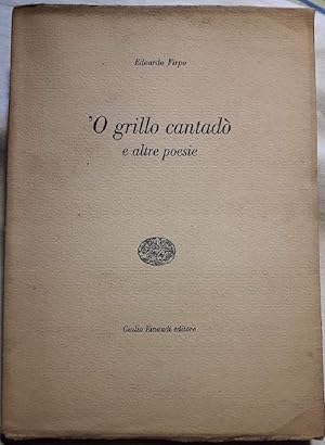 Seller image for O GRILLO CANTADO' E ALTRE POESIE( 1960) for sale by Invito alla Lettura