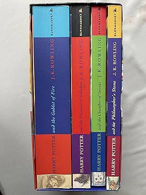 Seller image for Harry Potter Boxed Set (Volumes 1-4) . Harry Potter and the Philosopher's Stone. Harry Potter and the Chamber of Secets. Harry Potter and the Prisoner of Azkaban. Harry Potter an the Goblet of Fire. for sale by Book Souk