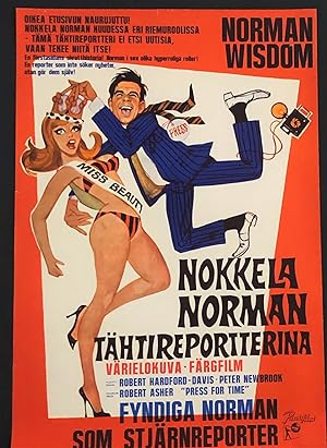 PRESS FOR TIME- Original Vintage Cinema Poster from Finland