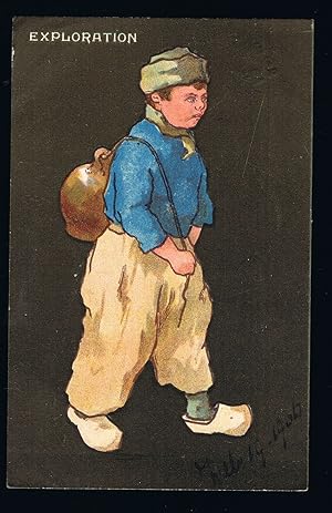Exploration - Quaint Hollander Dutch Boy Postcard