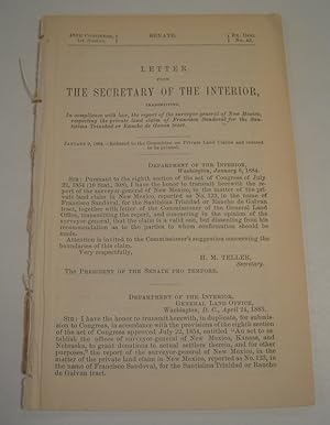 Letter from the Secretary of the Interior, Transmitting, In Compliance with Law, the Report of th...