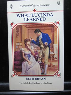 Seller image for WHAT LUCINDA LEARNED for sale by The Book Abyss