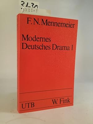 Bild des Verkufers fr Modernes deutsches Drama 1 zum Verkauf von ANTIQUARIAT Franke BRUDDENBOOKS