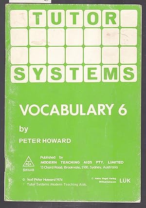 Tutor Systems : Vocabulary 6 : For Use with Tutor Systems 24 Tile Pattern Board