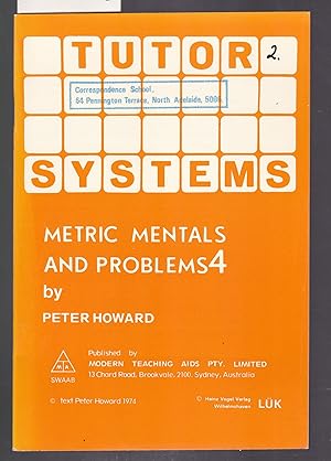 Tutor Systems : Metric Mentals and Problems 4 : For Use with Tutor Systems 24 Tile Pattern Board