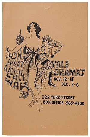 Bild des Verkufers fr (Poster): Oh What a Lovely War. Yale Dramat. Nov. 12-15 Dec. 3-6 zum Verkauf von Between the Covers-Rare Books, Inc. ABAA