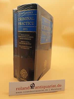 Seller image for Blackstone's Criminal Practice 2011 + Supplements (Blackstone's Criminal Practice (Book with Supplements)) for sale by Roland Antiquariat UG haftungsbeschrnkt