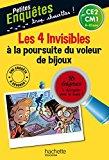 Seller image for Les 4 Invisibles  La Poursuite Du Voleur De Bijoux : Ce2 Et Cm1, 8-10 Ans : 16 nigmes  Dcrypter for sale by RECYCLIVRE