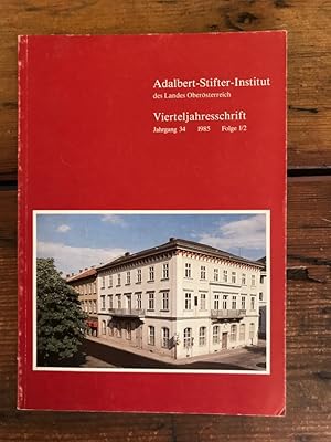 Bild des Verkufers fr Vierteljahresschrift Jahrgang 34, 1985, Folge 1/2 zum Verkauf von Antiquariat Liber Antiqua