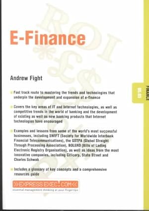 Seller image for E-Finance for sale by GreatBookPrices