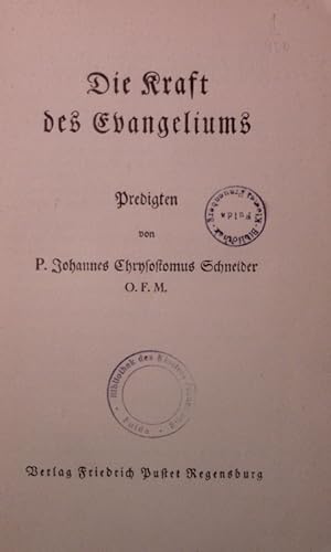 Imagen del vendedor de Die Kraft des Evangeliums. Predigten. a la venta por Antiquariat Bookfarm