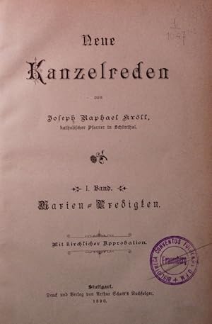 Seller image for Neue Kanzelreden. for sale by Antiquariat Bookfarm