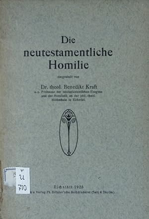 Bild des Verkufers fr Die neutestamentliche Homilie. zum Verkauf von Antiquariat Bookfarm