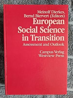 Bild des Verkufers fr European Social Science in Transition : An Assessment and Outlook. zum Verkauf von Aderholds Bcher & Lots