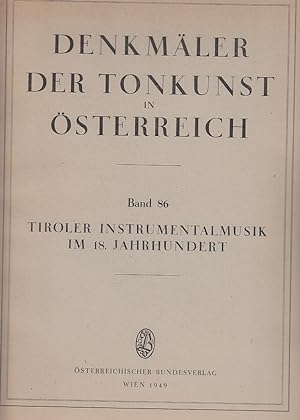 Tiroler Instrumentalmusik im 18. Jahrhundert : Georg Paul Falk, Johann Elias de Sylva, Franz Seba...