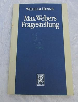 Imagen del vendedor de Max Webers Fragestellung. Studien zur Biographie des Werks a la venta por Aderholds Bcher & Lots