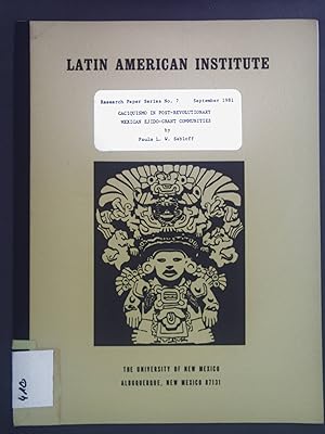 Immagine del venditore per Caciquismo in post-revolutionary Mexican Ejido-grant Communities. Latin American Institute Research Paper Series No. 7. venduto da books4less (Versandantiquariat Petra Gros GmbH & Co. KG)