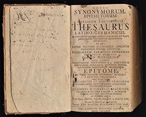 Novus Synonymorum, Epithetorum Et Phrasium Poeticarum Thesaurus Latino-Germanicus : Ab Innumeris ...