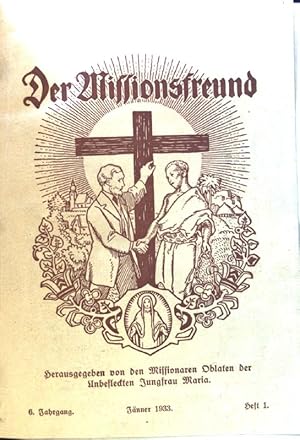 Bild des Verkufers fr Der Missionsfreund. 6. Jahrgang; Heft 1; zum Verkauf von books4less (Versandantiquariat Petra Gros GmbH & Co. KG)