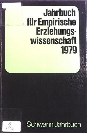 Immagine del venditore per Jahrbuch fr Empirische Erziehungswissenschaft 1979. venduto da books4less (Versandantiquariat Petra Gros GmbH & Co. KG)