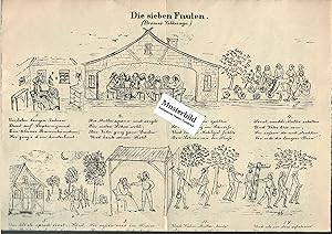 Imagen del vendedor de Bremer Bilderbogen No. 6. "Die sieben Faulen - Bremer Volkssage" und Nr. 11. "Martin Husch; Beidseitig bedruckt und illustriert - Verlag und Eigenthum von Karl Tannen's Buchhandlung, Pelzerstrasse 10 a la venta por Walter Gottfried