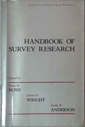 Image du vendeur pour Handbook of Survey Research mis en vente par SEATE BOOKS