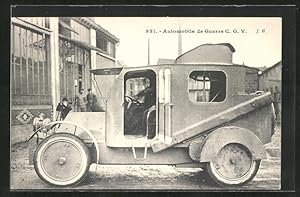 Carte postale Automobile de Guerre C. G. V., Französisches Militärfahrzeug