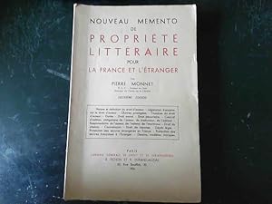 Seller image for Nouveau Mmento de Proprit Littraire pour la France et L'tranger for sale by JLG_livres anciens et modernes
