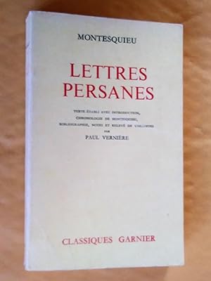 Imagen del vendedor de Lettres persanes, troisime dition revue et augmente, dition illustre a la venta por Claudine Bouvier