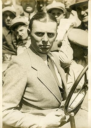 "VARZI vainqueur s/BUGATTI (A.C.F. 1931)" Photo de presse originale G. DEVRED Agence ROL Paris (1...